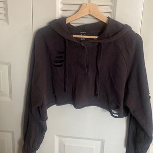 Forever 21 crop hoodie
